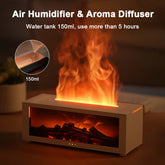 Air Humidifier Essential Oil Diffuser Flame Aroma Humidifier Home Room Fragrance Diffuser with Night Light Aromatherapy Diffuser by Cosmic Inventory
