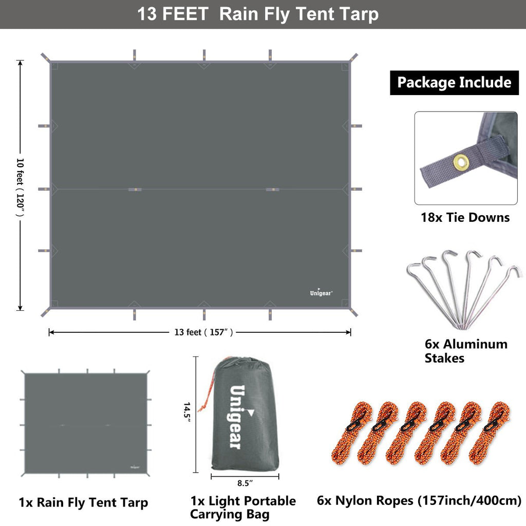 Rainproof Camping Tarp Shelter by Indigo Eurybia Outdoor Recreation