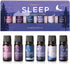 Sleep Essential Oils for Diffusers for Home - Set of 6 | Premium Relaxing Essential Oil Set for Sleep Essentials, Aromatherapy & Meditation | Lavender, Peppermint, Jasmine Eucalyptus Orange by Cosmic Inventory