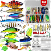 Full Range Hard Bait Lure Set, Fishing Tackle Kit, Includes Multi-Section Minnow, Swinging Fat Boy, Pencil, Wave Climber and Topwater Lures, Artificial Fishing Lures 