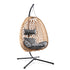 【Summergarden】Indoor and Outdoor Universal Hanging Basket Chair with Stand(82*35.5*), Hand-Woven PE Rattan Swing Chair with Fallfreshness Cushion, Adjustable Chain Length, Suitable for Bedroom, Balcony, Garden by Cosmic Inventory