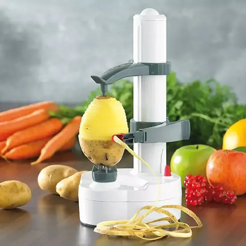 Multifunction Stainless Steel Electric Peeler Automatic Fruit Peeler Vegetable Cutter Three Spare Blades Potato Peeler Machine by Cosmic Inventory