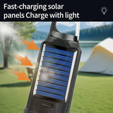 Solar LED Camping Lights with Hook – Type-C Rechargeable, IPX4 Waterproof, 3 Lighting Modes (High/Low/Strobe), 18650 Lithium Battery, Solar-Powered, Sleek Design– Portable, Durable Tent Lights for Hiking,Backpacking,Adventures,Hurricane Emergency Lighting by Cosmic Inventory