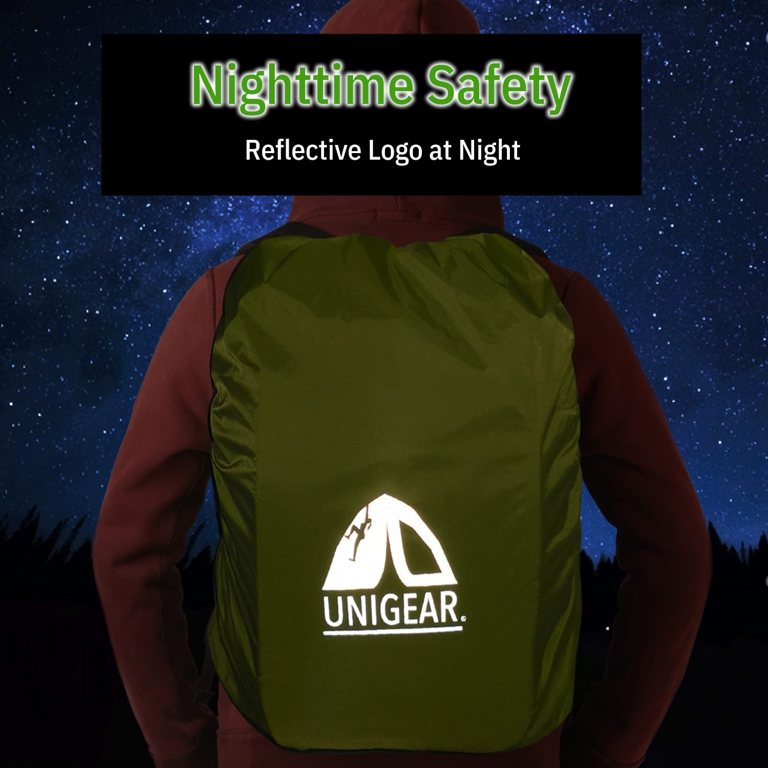 Backpack Rain Cover - Waterproof 5000mm 10L~90L by Indigo Eurybia Outdoor Recreation