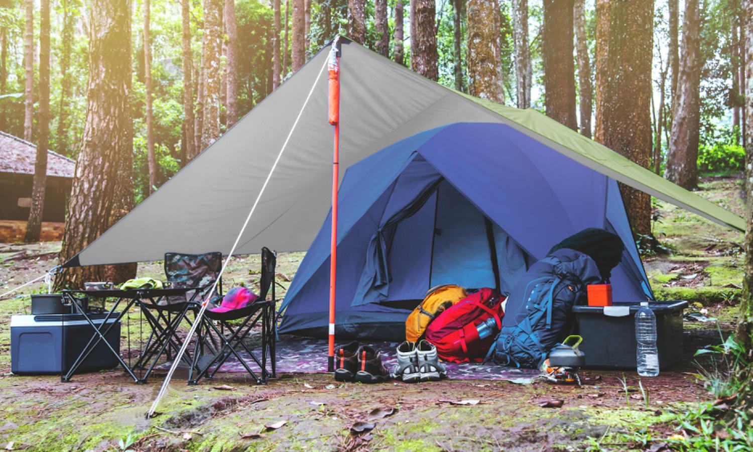Rainproof Camping Tarp Shelter by Indigo Eurybia Outdoor Recreation