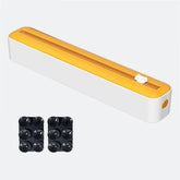 2 in 1 Food Film Dispenser Wrap Dispenser with Cutter Storage Box Aluminum Foil Stretch Film Cutter Wall Shelf Kitchen Organizer by Cosmic Inventory