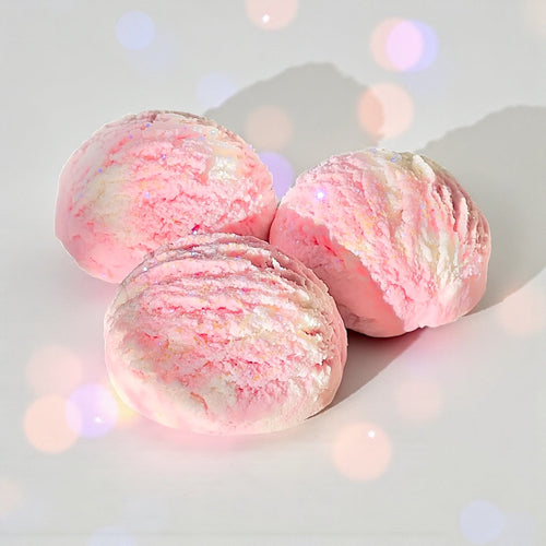 Organic Coco Butter & Coconut Milk Foaming Bath Truffles - 10 by Cosmic Inventory Bath Bombs