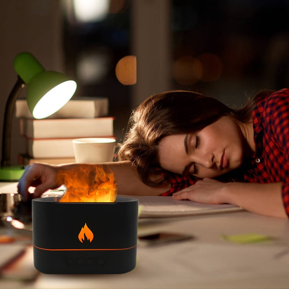 Essential Oil Diffuser With Flaming Effect And Timer by Yellow Pandora