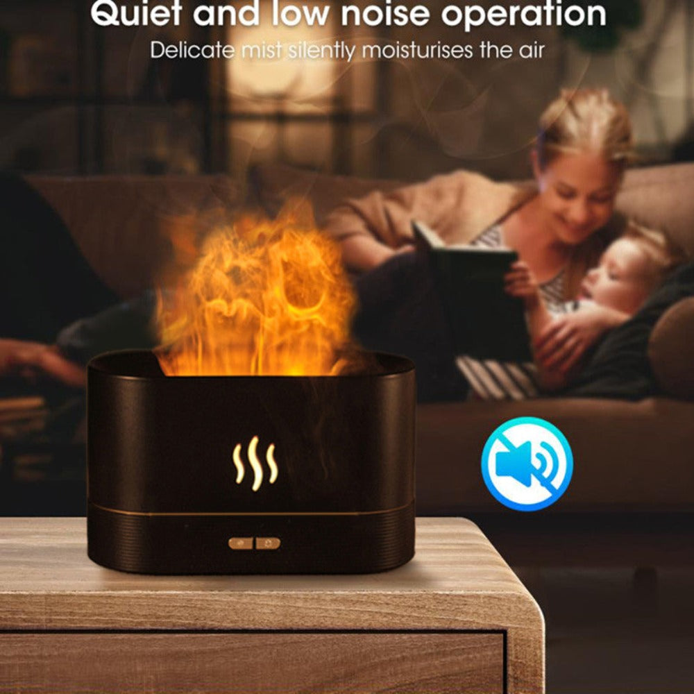 Essential Oil Diffuser With Flaming Effect And Timer by Yellow Pandora
