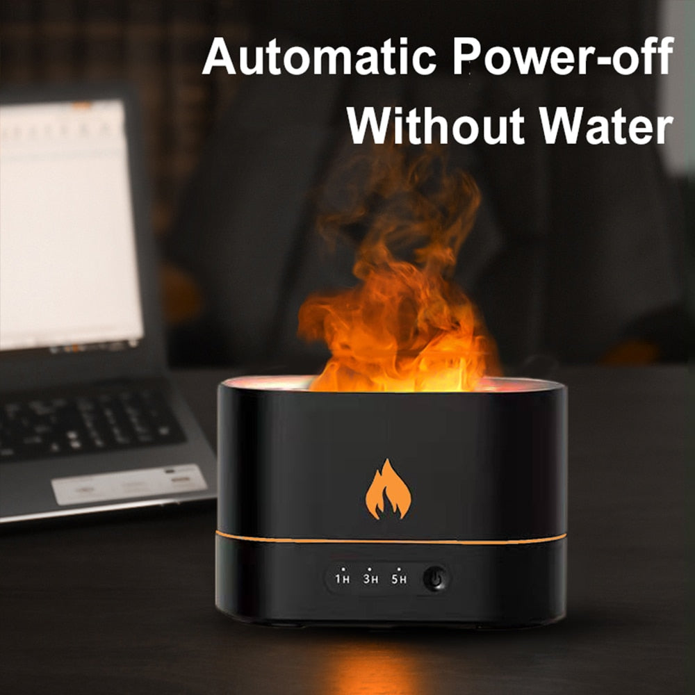Essential Oil Diffuser With Flaming Effect And Timer by Yellow Pandora