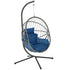 【Summergarden】Indoor and Outdoor Universal Hanging Basket Chair with Stand(82*35.5*), Hand-Woven PE Rattan Swing Chair with Fallfreshness Cushion, Adjustable Chain Length, Suitable for Bedroom, Balcony, Garden by Cosmic Inventory