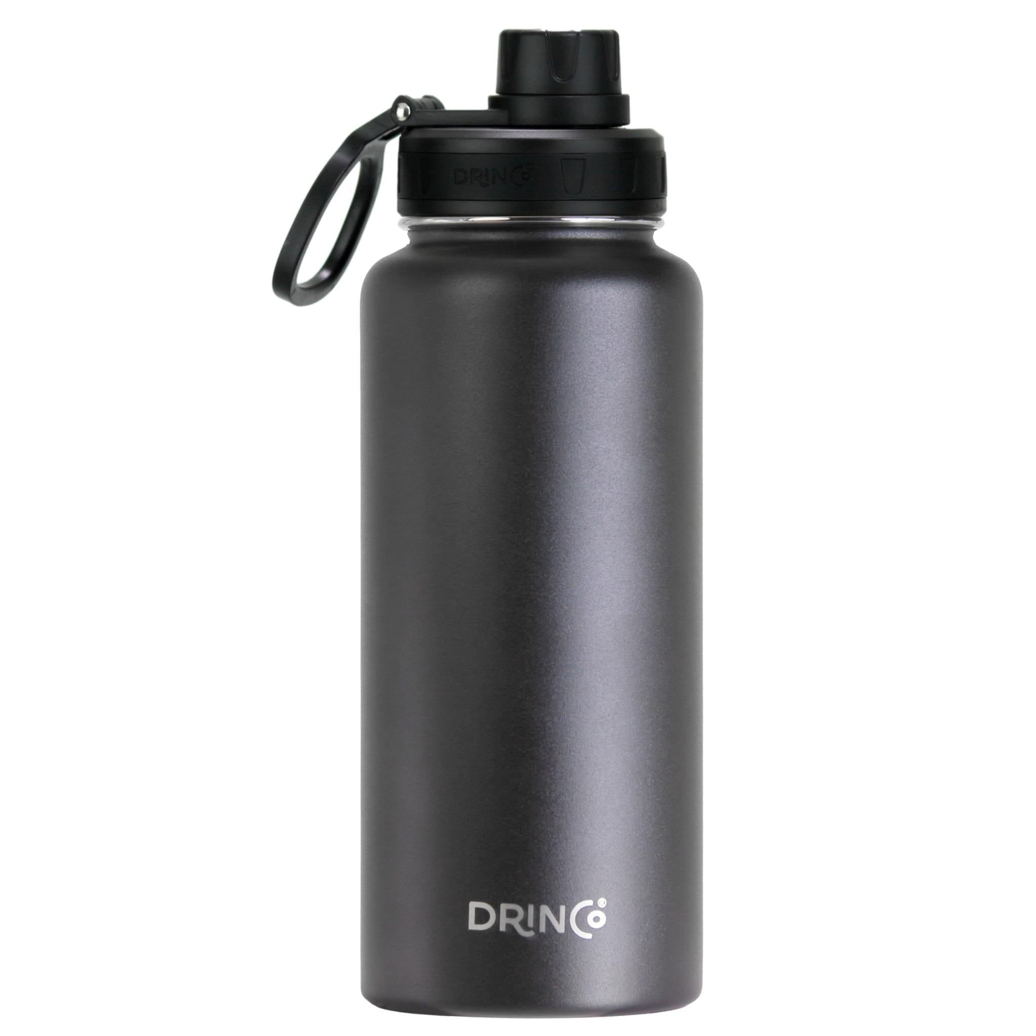 DRINCO® 32oz Stainless Steel Water Bottle - Black by Orchid Lavender Water Bottles
