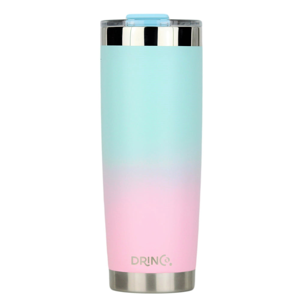 DRINCO® 20oz Insulated Tumbler Spill Proof Lid 2 Straws(Macaron) by Orchid Lavender Tumblers