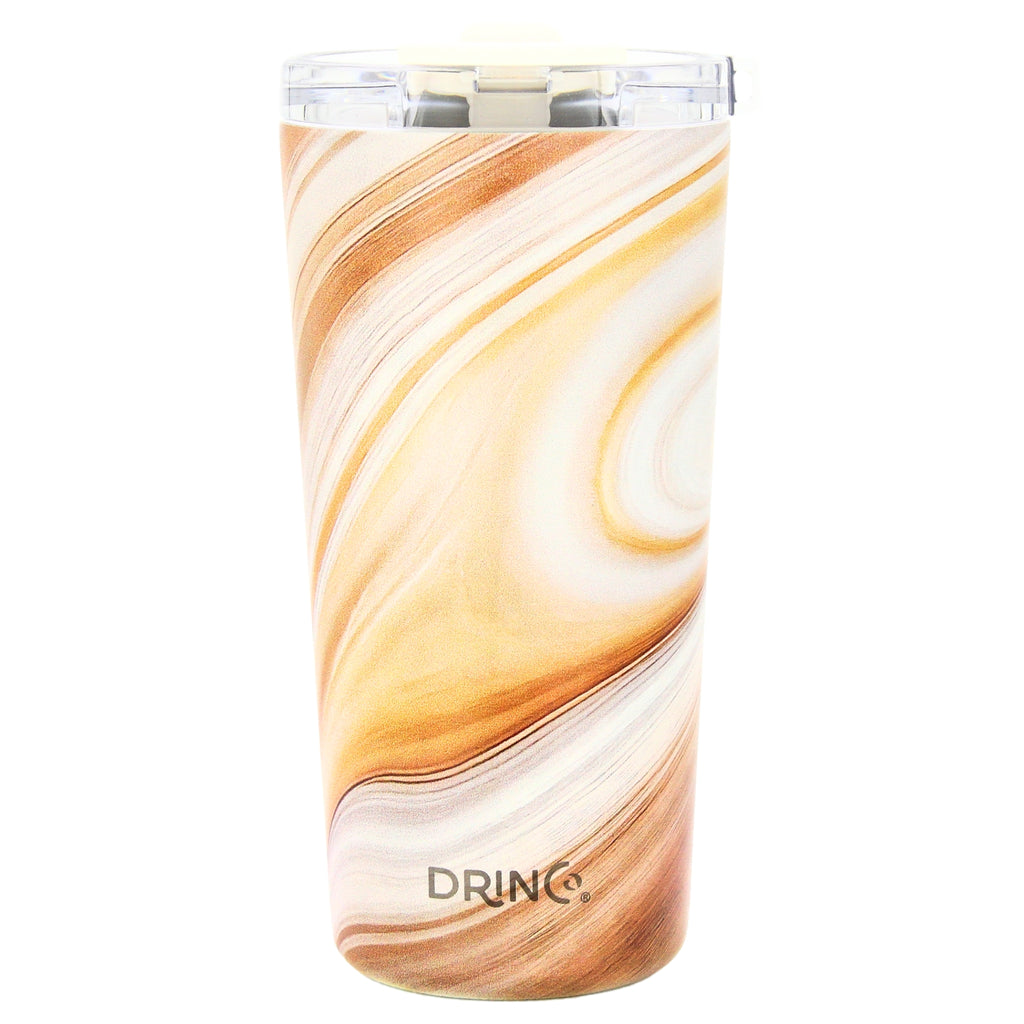 DRINCO® Seattle 20oz Insulated Tumbler Leakproof w/straw-Wood Swirl by Orchid Lavender Tumblers