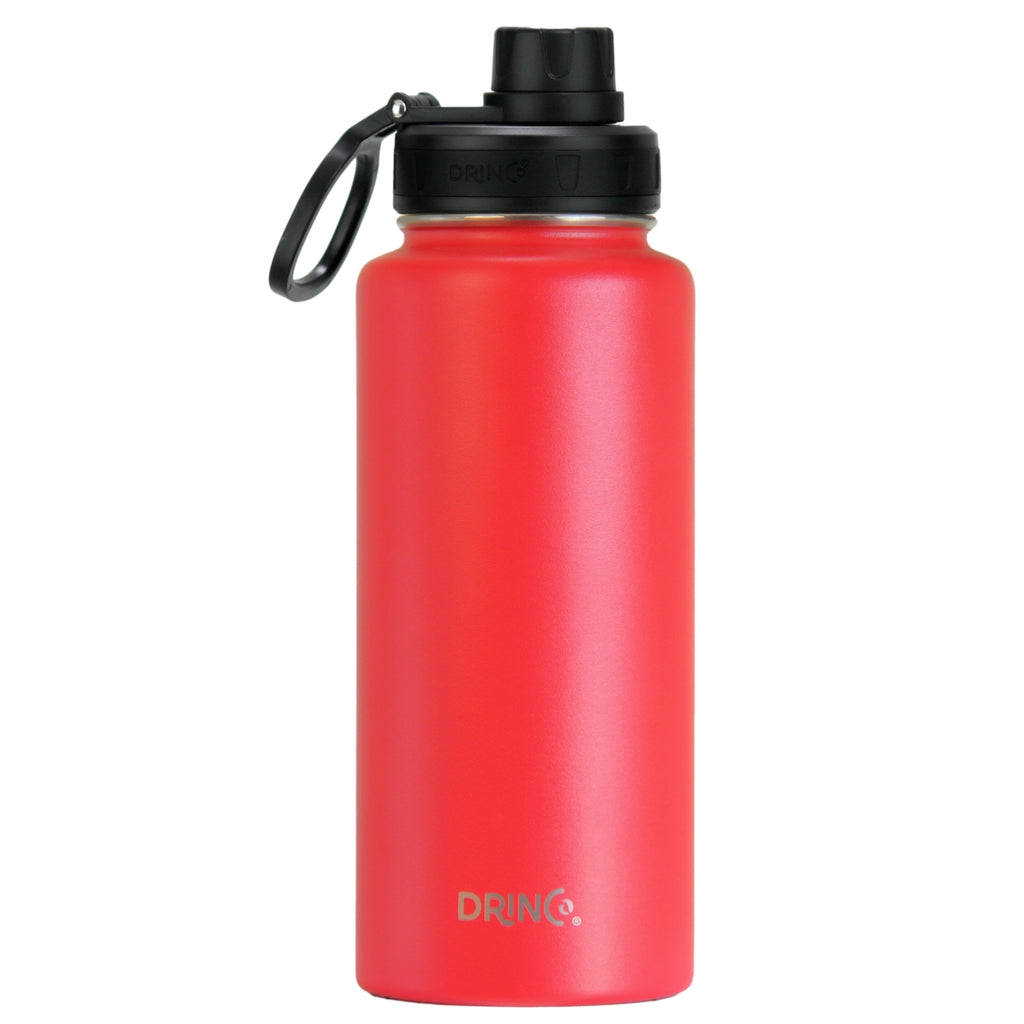 DRINCO® 32oz Stainless Steel Water Bottle - Barn Red by Orchid Lavender Water Bottles
