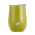 DRINCO® 12oz Insulated Wine Tumbler Glass (Martini Green) by Orchid Lavender Tumblers