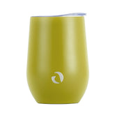 DRINCO® 12oz Insulated Wine Tumbler Glass (Martini Green) by Orchid Lavender Tumblers