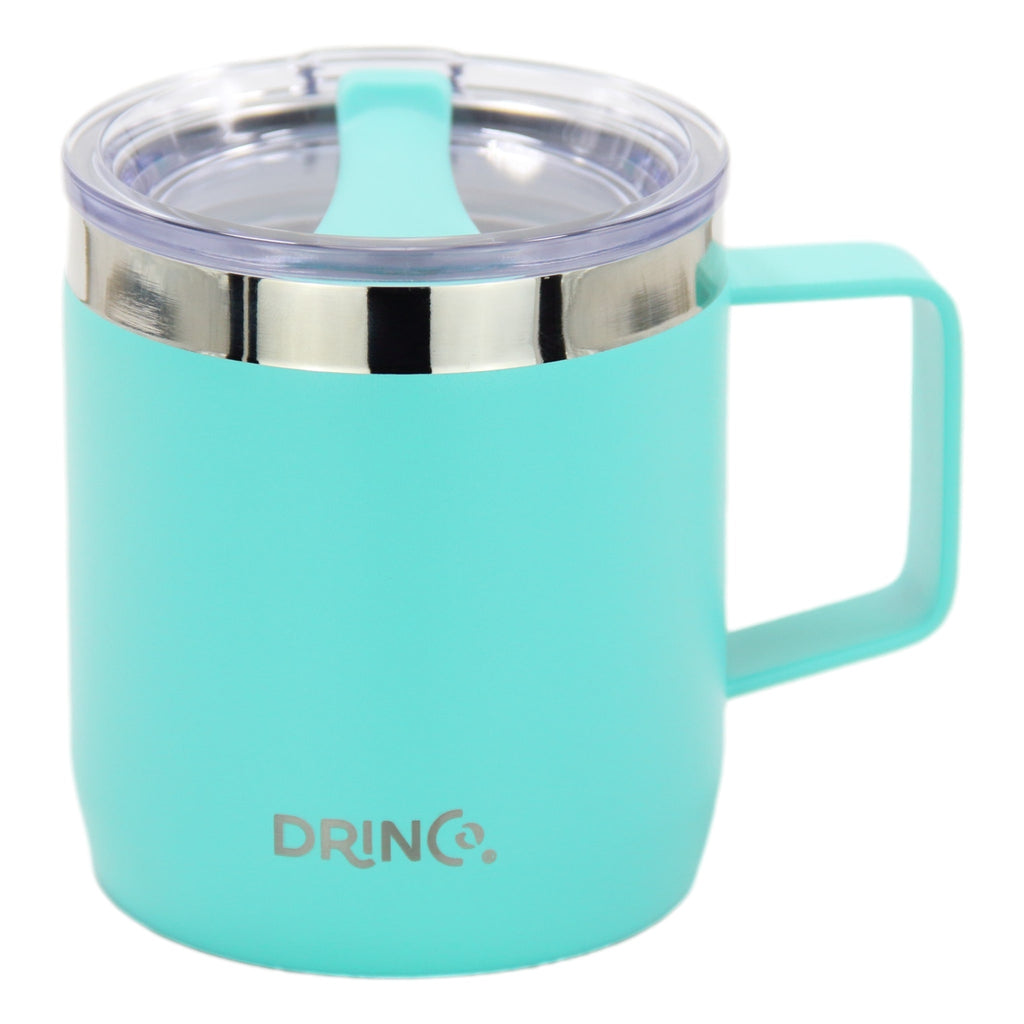 DRINCO® 14 oz Coffee Mug Vacuum Insulated Camping Mug Double Wall by Orchid Lavender Travel Mugs