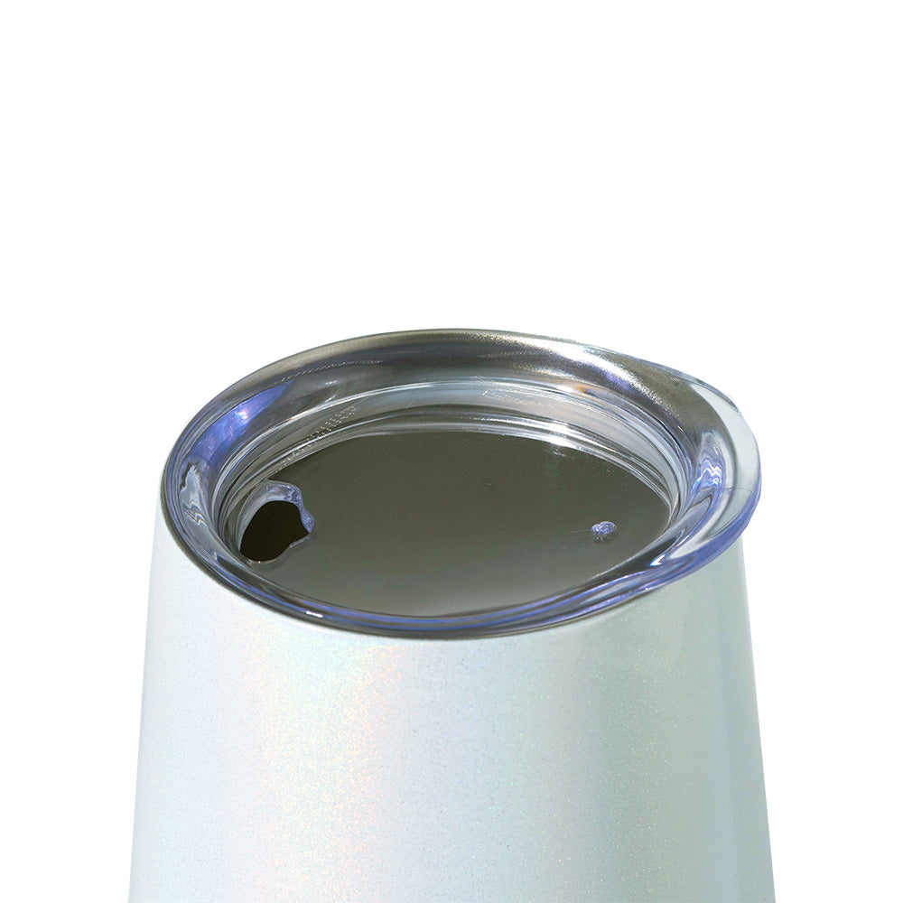 DRINCO® 12oz Insulated Wine Tumbler Glass (Unicorlust) by Orchid Lavender Tumblers
