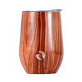 DRINCO® 12oz Insulated Wine Tumbler Glass (Woodland) by Orchid Lavender Tumblers
