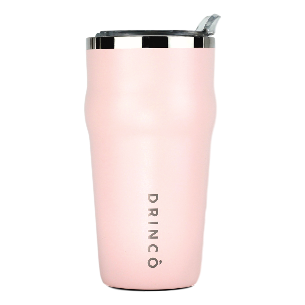 DRINCO 20oz Insulated Tumbler Beer Mug-Bottle Opener THOR-(Pale Pink) by Orchid Lavender Tumblers