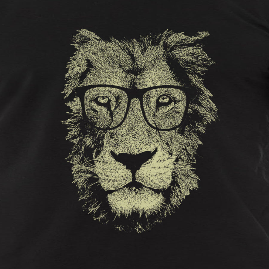 Lion Wearing Glasses by Indigo Tiger Clothing