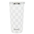 DRINCO® Seattle 20oz Insulated Tumbler Leakproof w/straw-Checker by Orchid Lavender Tumblers