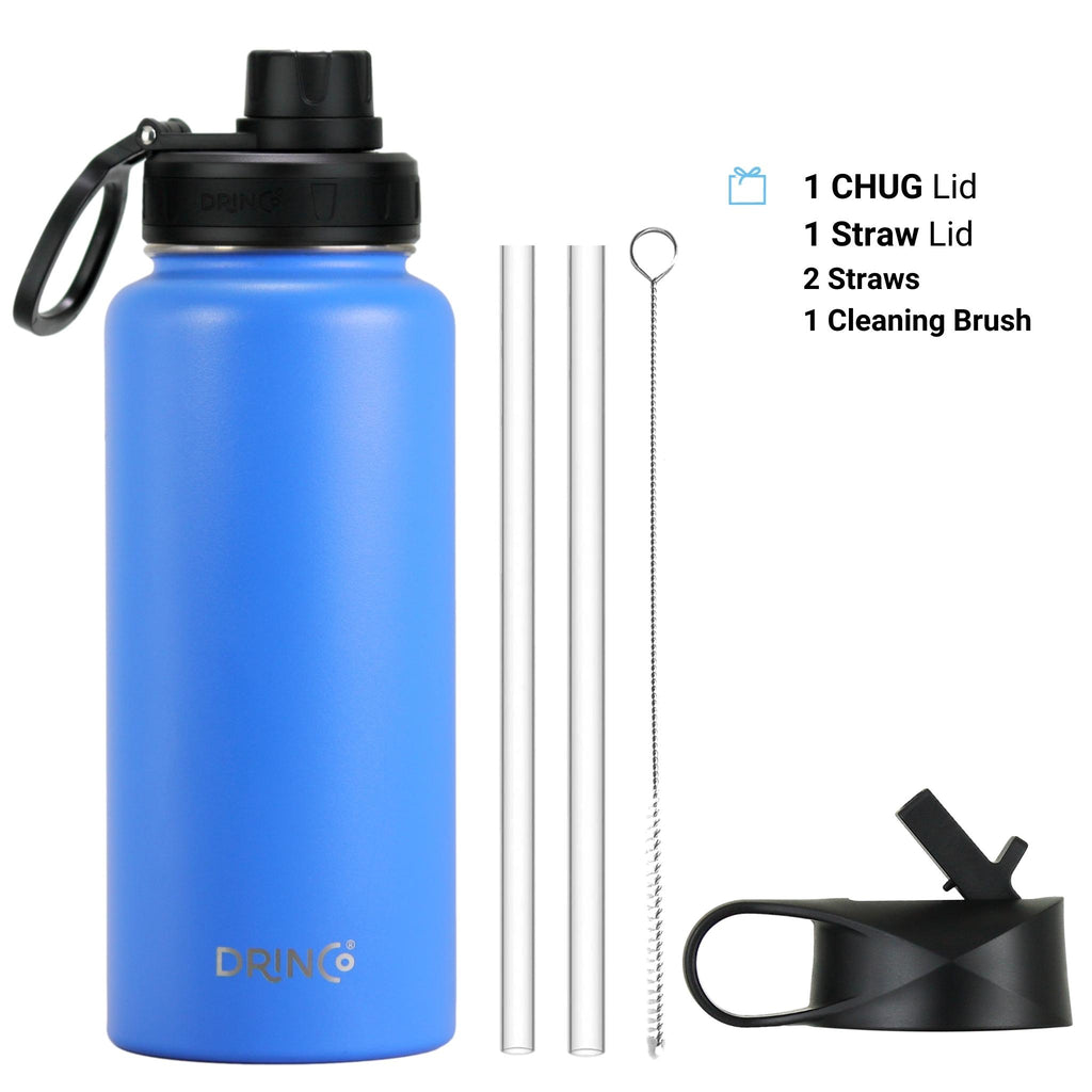 DRINCO® 32oz Stainless Steel Water Bottle - Royal Blue by Orchid Lavender Water Bottles