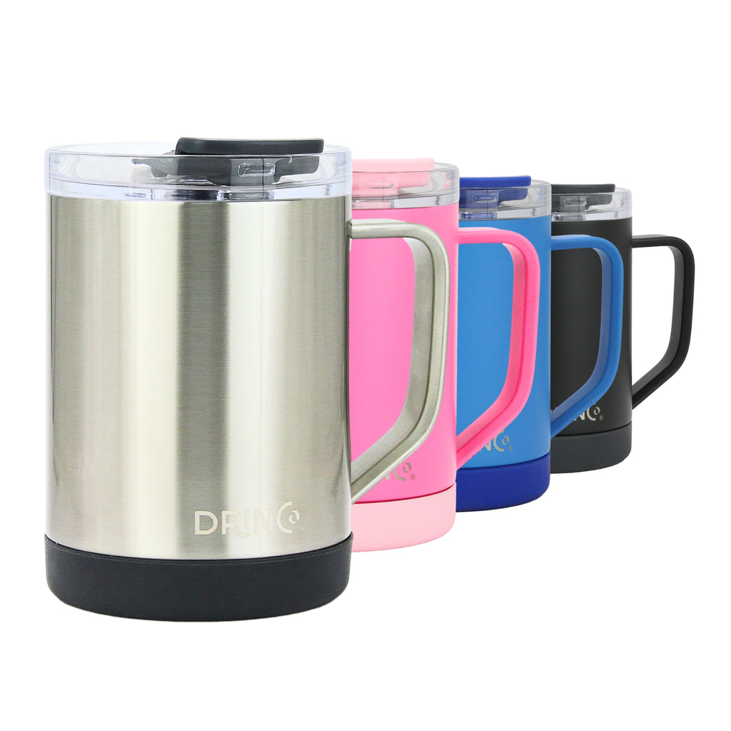 DRINCO® 16 oz Coffee Mug Vacuum Insulated Camping Mug Double Wall by Orchid Lavender Outdoor Recreation