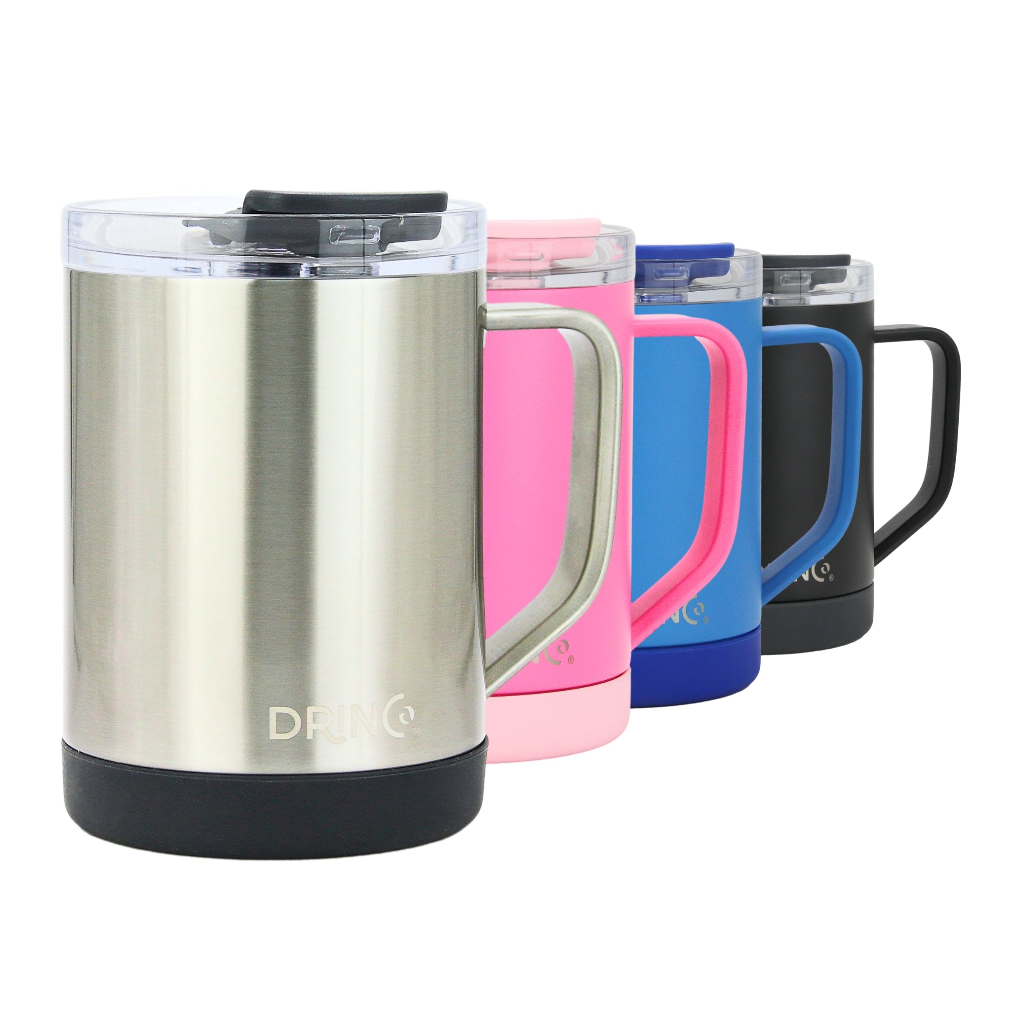 DRINCO® 16 oz Coffee Mug Vacuum Insulated Camping Mug Double Wall by Orchid Lavender Outdoor Recreation