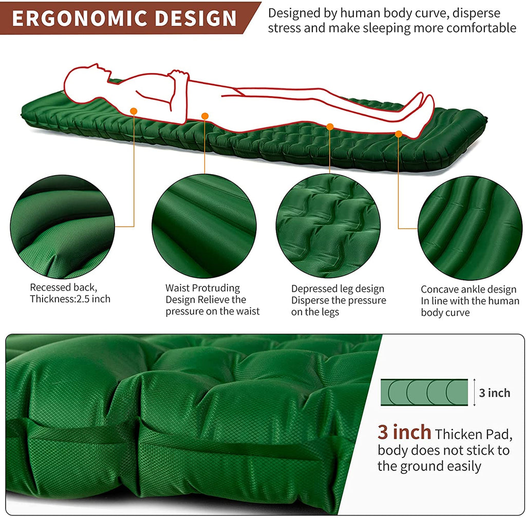 Camfy P3 Air Sleeping Pad by Indigo Eurybia Outdoor Recreation