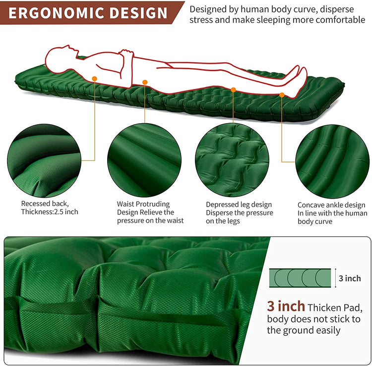 Camfy P3 Air Sleeping Pad by Indigo Eurybia Outdoor Recreation