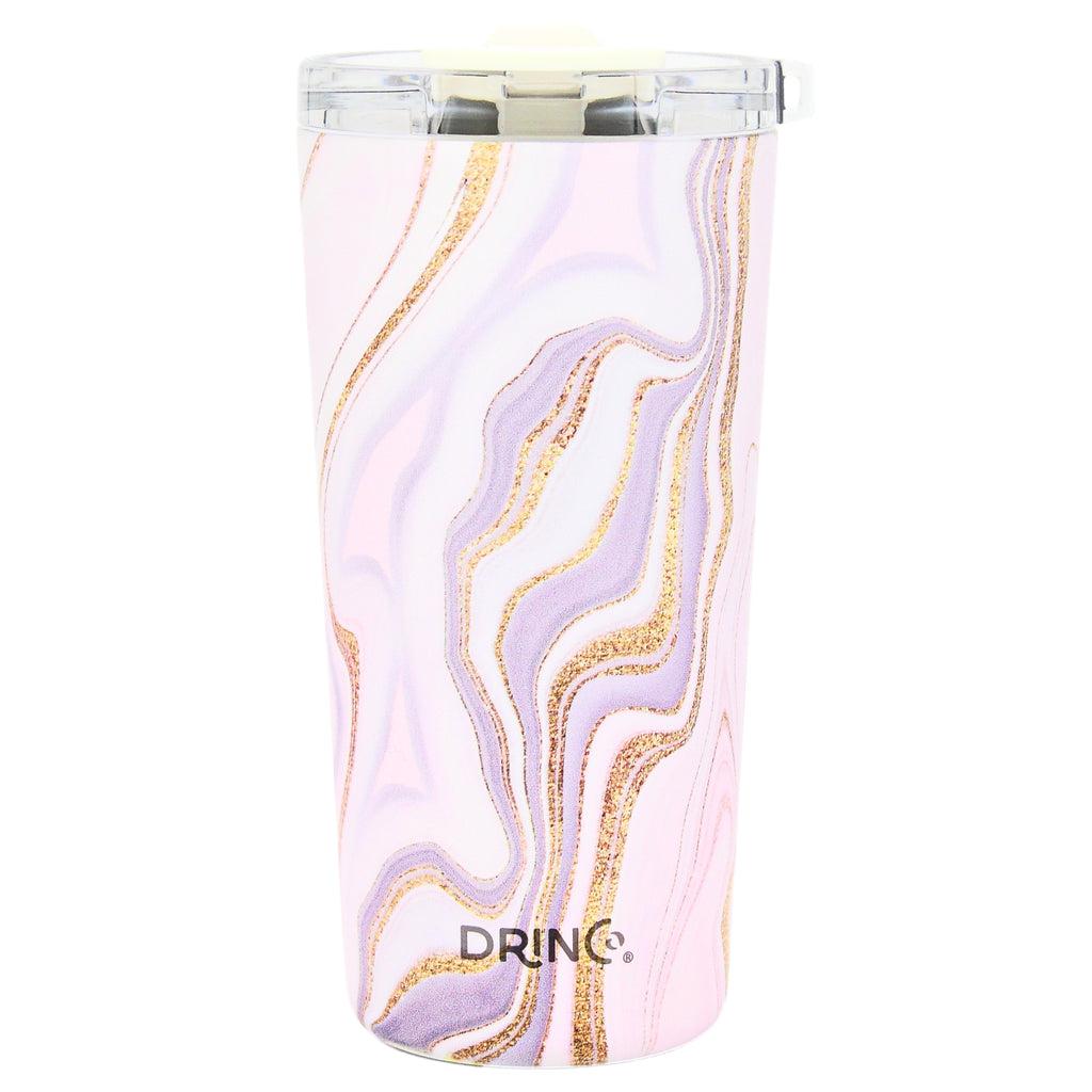 DRINCO® Seattle 20oz Insulated Tumbler Leakproof w/straw-Rosa Gold by Orchid Lavender Tumblers