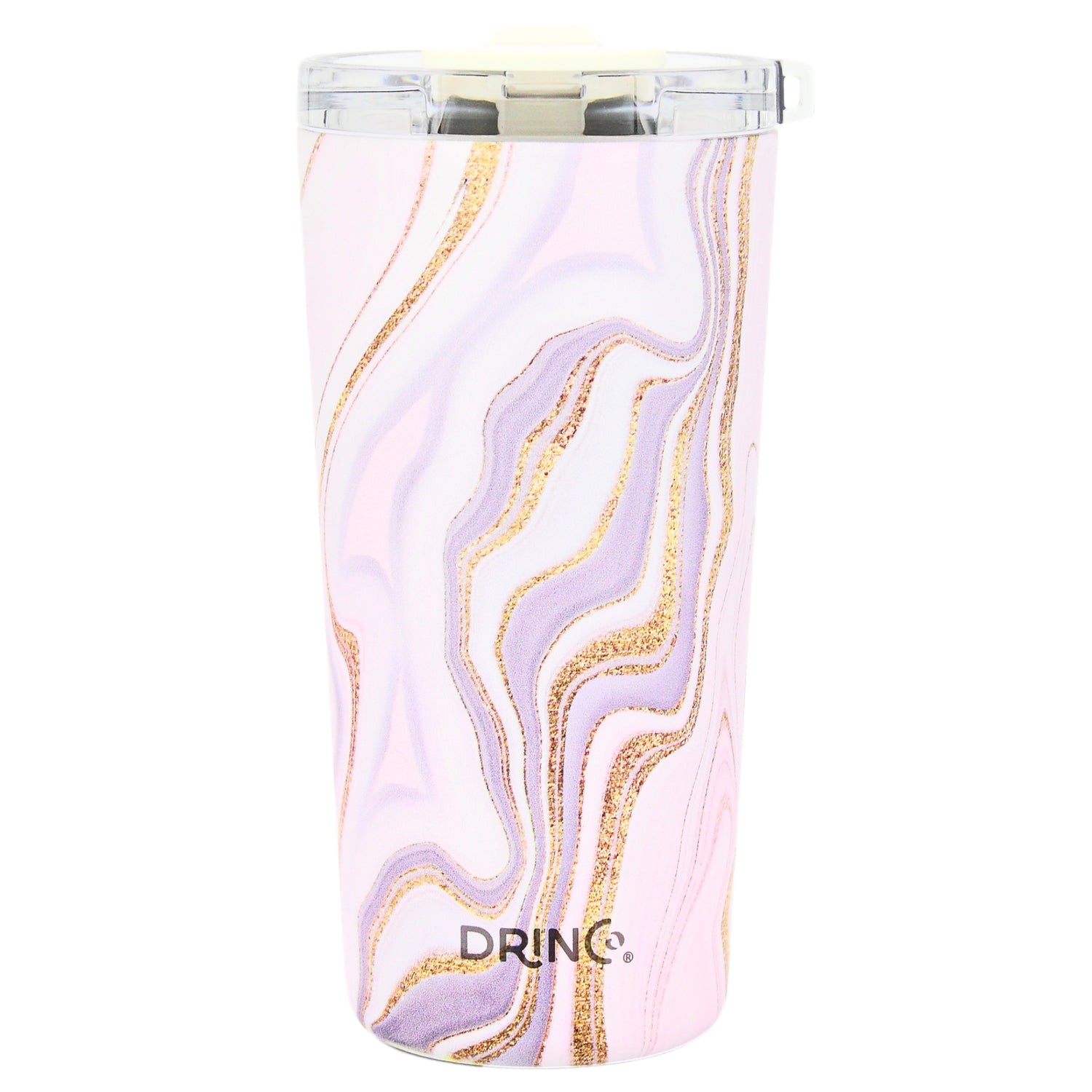 DRINCO® Seattle 20oz Insulated Tumbler Leakproof w/straw-Rosa Gold by Orchid Lavender Tumblers