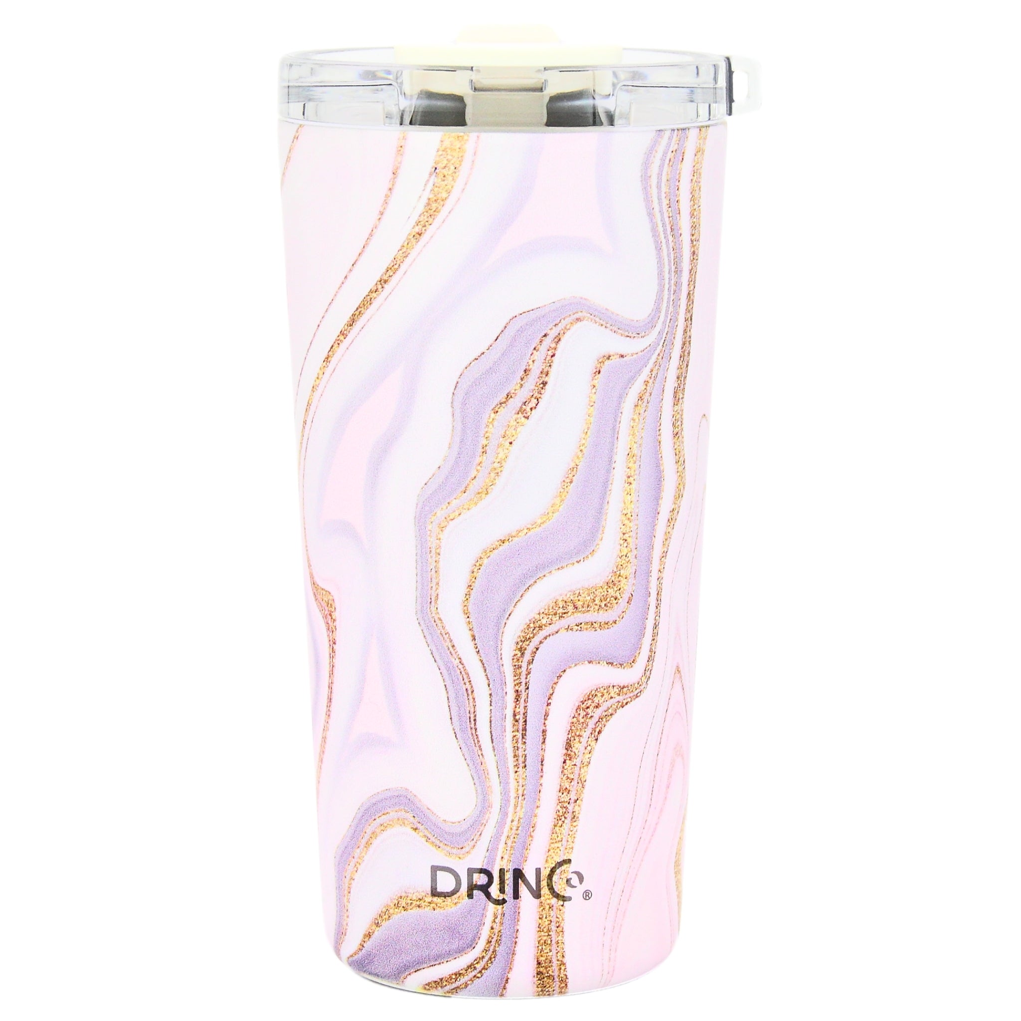 DRINCO® Seattle 20oz Insulated Tumbler Leakproof w/straw-Rosa Gold by Orchid Lavender Tumblers