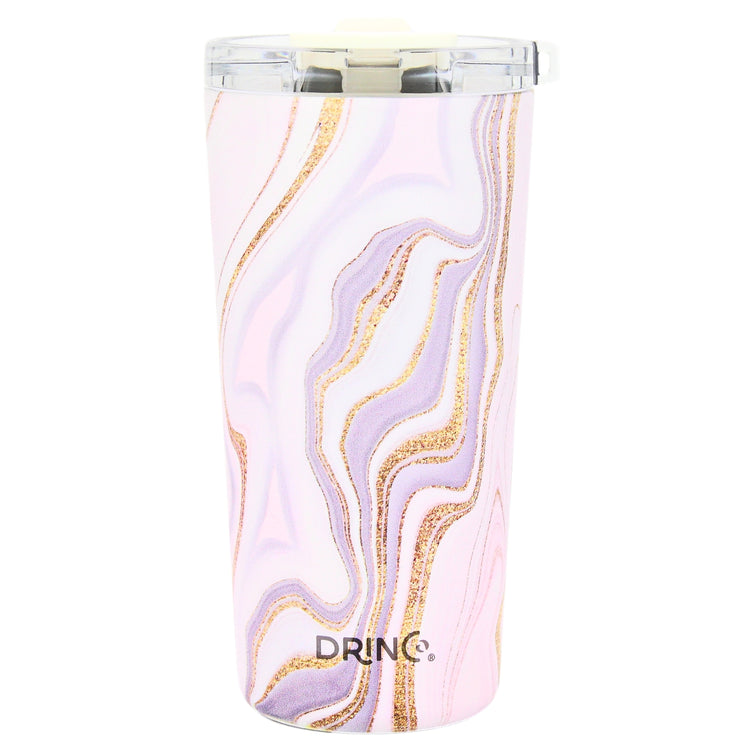 DRINCO® Seattle 20oz Insulated Tumbler Leakproof w/straw-Rosa Gold by Orchid Lavender Tumblers