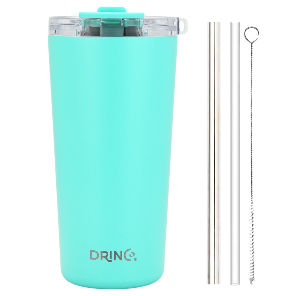 DRINCO® Seattle 20oz Insulated Tumbler Spill Proof Lid w/straw-Teal by Orchid Lavender Tumblers