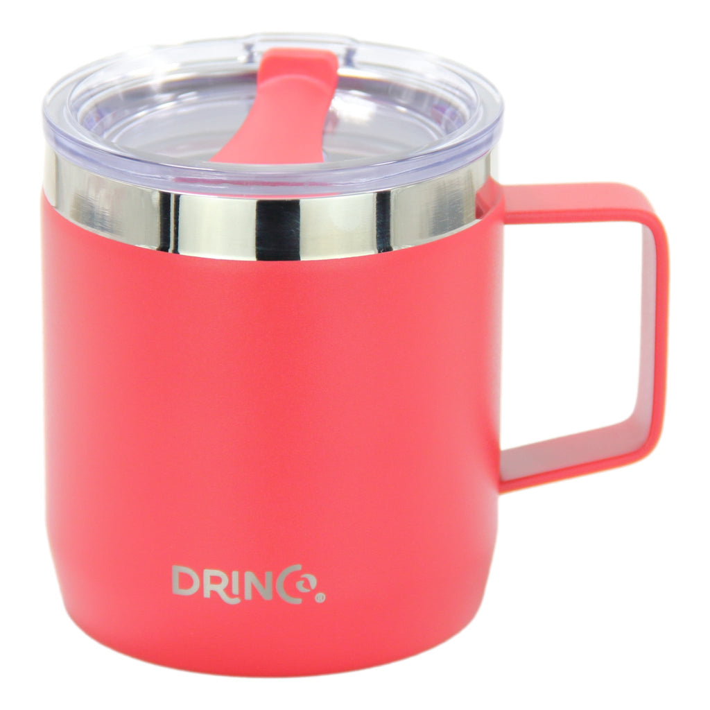 DRINCO® 14 oz Coffee Mug Vacuum Insulated Camping Mug Double Wall by Orchid Lavender Travel Mugs