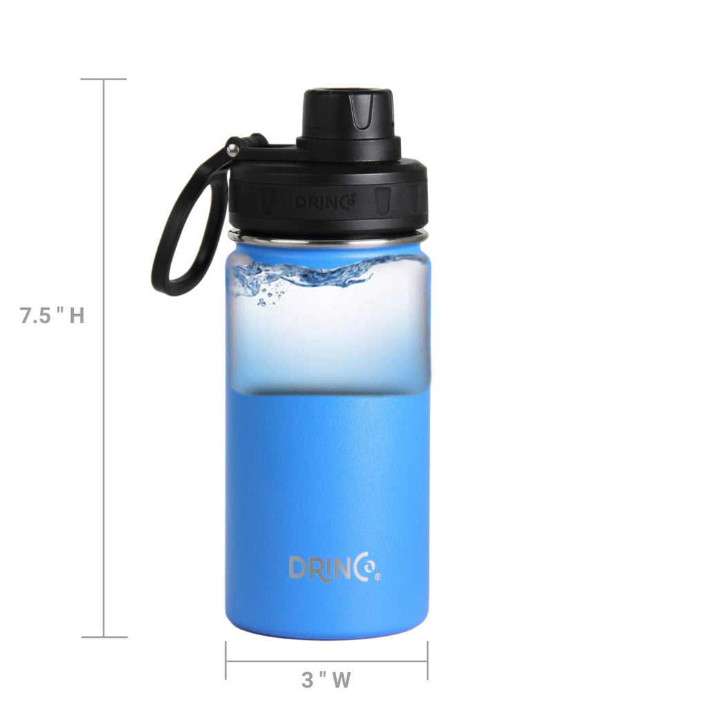 DRINCO® 14oz Stainless Steel Sport Water Bottle - Royal Blue by Orchid Lavender Water Bottles