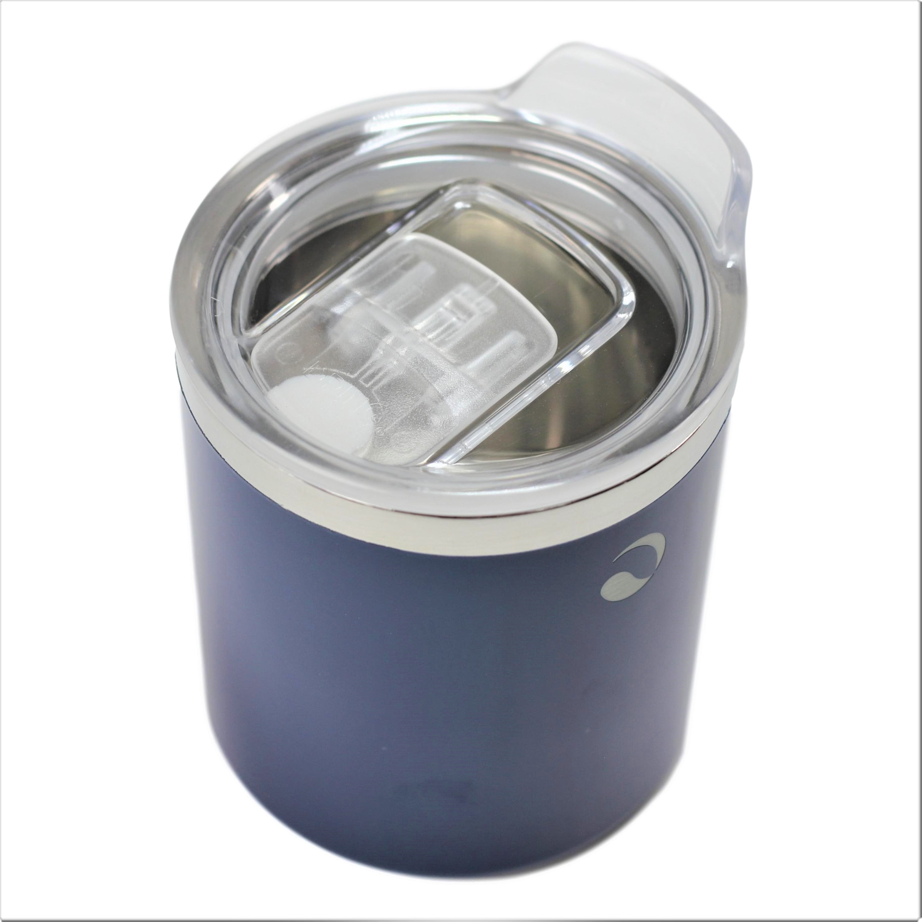 DRINCO- 10oz Vacuum Insulated Tumbler Whiskey Glass GULT (Prussian) by Orchid Lavender Tumblers