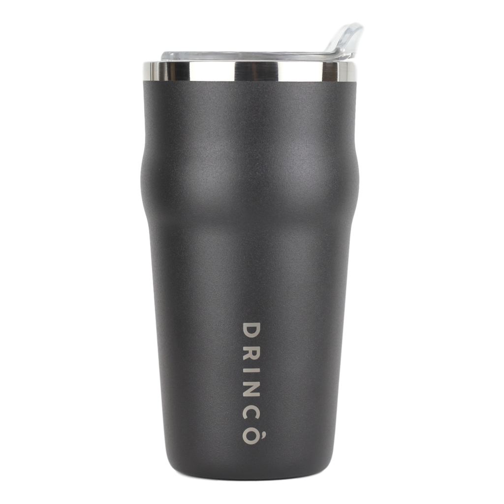 DRINCO 20oz Insulated Tumbler Beer Mug-Bottle Opener THOR-(Jet Black) by Orchid Lavender Tumblers