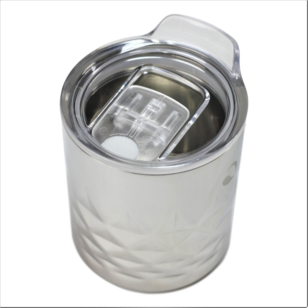 DRINCO- 10oz Vacuum Insulated Tumbler Whiskey Glass GULT (Diamond) by Orchid Lavender Tumblers