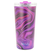 DRINCO® Seattle 20oz Insulated Tumbler Leakproof w/straw-Purple Swirl by Orchid Lavender Tumblers