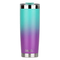 DRINCO® 20oz Insulated Tumbler Spill Proof Lid 2 Straws(Ombre Teal) by Orchid Lavender Tumblers