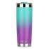 DRINCO® 20oz Insulated Tumbler Spill Proof Lid 2 Straws(Ombre Teal) by Orchid Lavender Tumblers