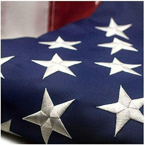 American Flag Outdoor Heavy Duty Embroidered Stars USA Flag by Cosmic Inventory Decorative Flags