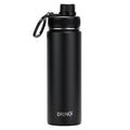 DRINCO® 22oz Stainless Steel Sport Water Bottle - Black by Orchid Lavender Water Bottles