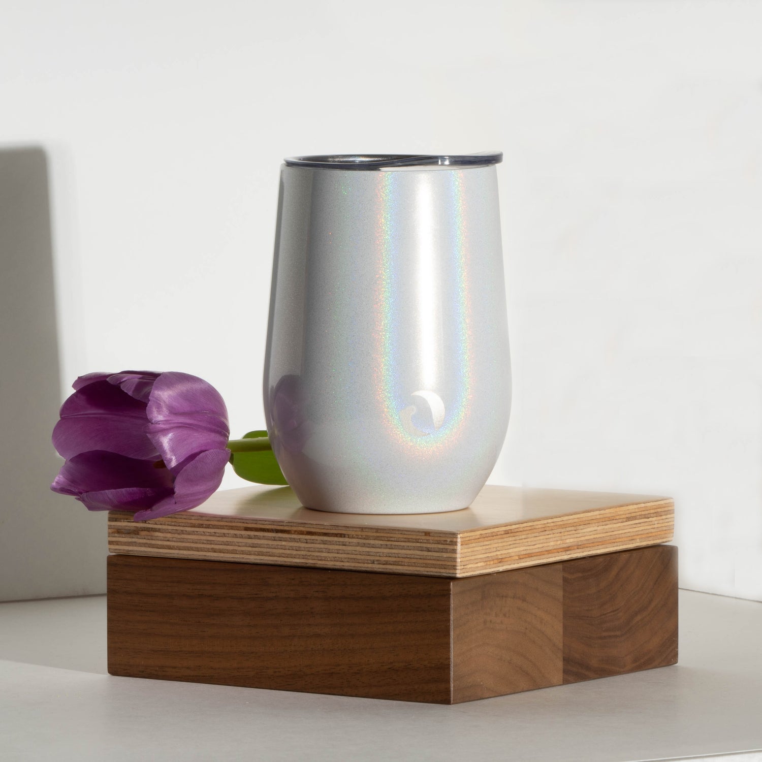 DRINCO® 12oz Insulated Wine Tumbler Glass (Unicorlust) by Orchid Lavender Tumblers