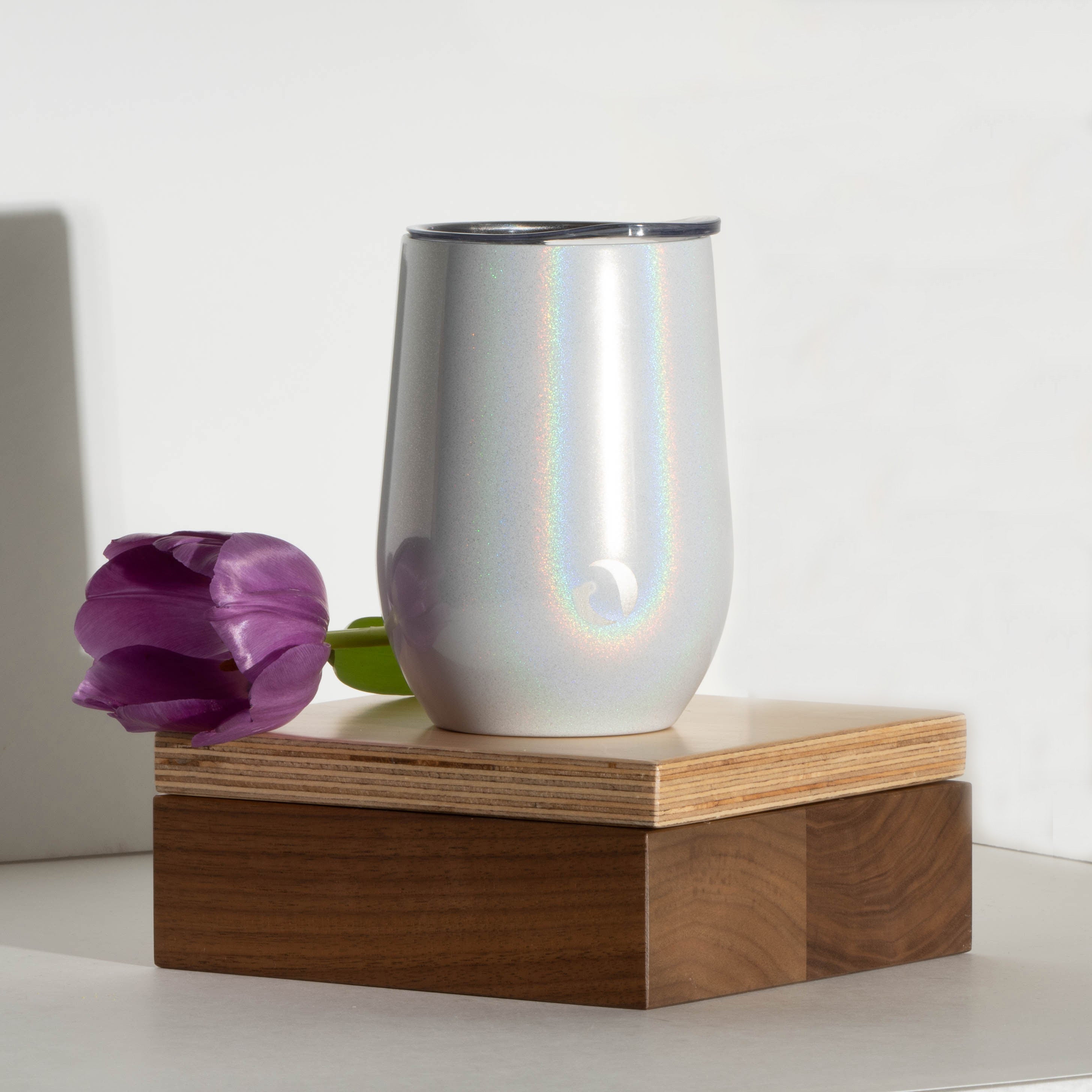 DRINCO® 12oz Insulated Wine Tumbler Glass (Unicorlust) by Orchid Lavender Tumblers