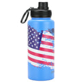DRINCO® 32oz Stainless Steel Water Bottle-US Flag Color-Royal Blue by Orchid Lavender Water Bottles